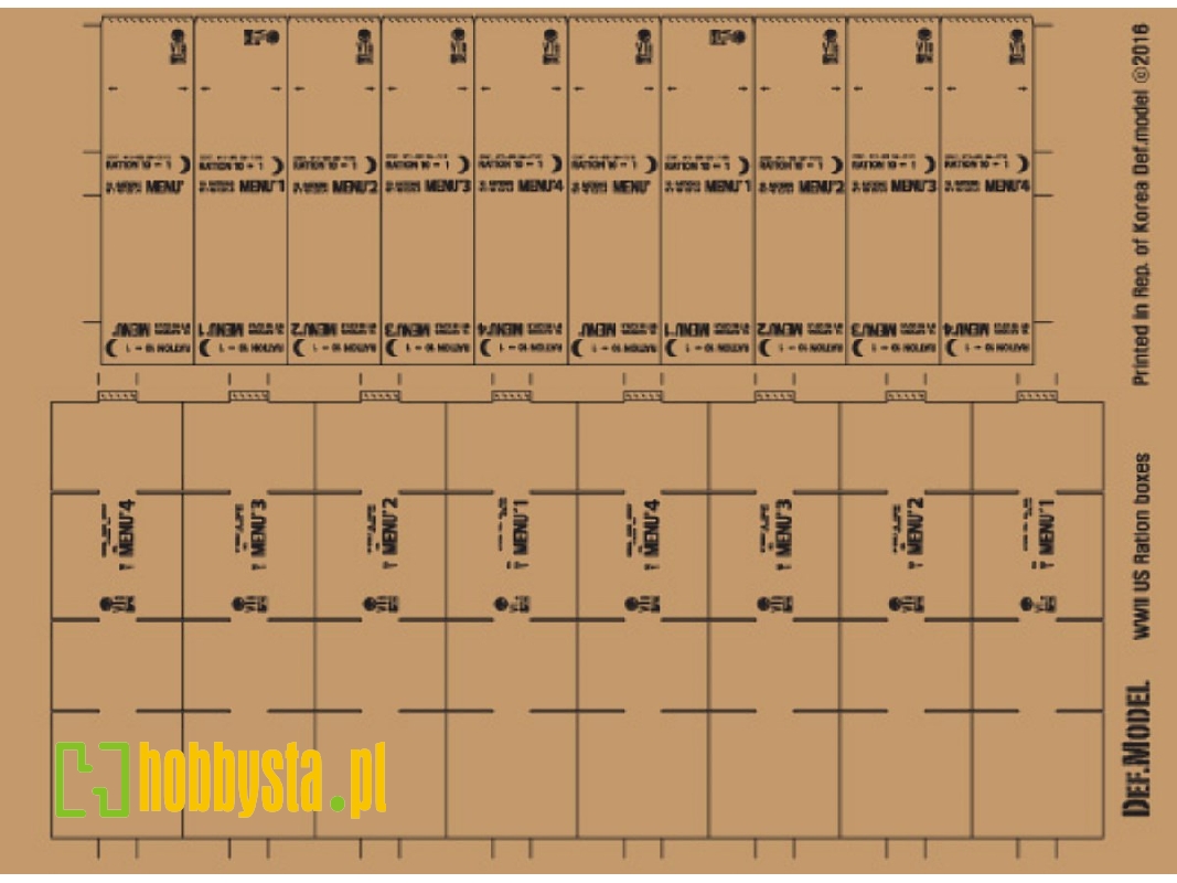 Wwii Us Wooden Ration Box Letter Decal Set