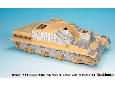 Wwii Stug Iv Early Zimmerit Decal Set (Academy New) - image 3