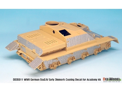 Wwii Stug Iv Early Zimmerit Decal Set (Academy New) - image 4