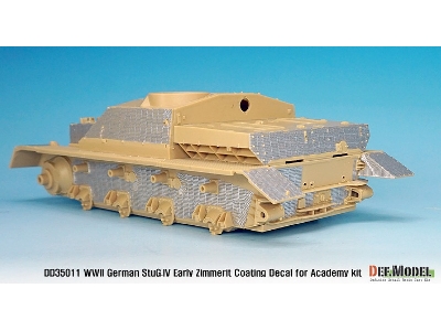 Wwii Stug Iv Early Zimmerit Decal Set (Academy New) - image 7