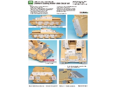 Wwii Stug Iv Early Zimmerit Decal Set (Academy New) - image 8