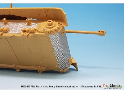 Wwii Pz. Iv Ausf.H Late /J Early Zimmerit Decal Set (1/35 Academy New) - image 10
