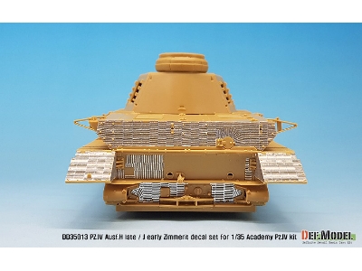Wwii Pz. Iv Ausf.H Late /J Early Zimmerit Decal Set (1/35 Academy New) - image 11