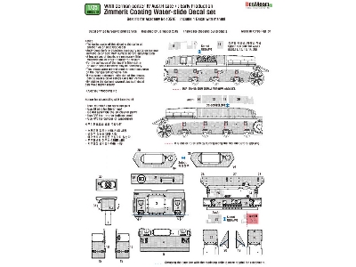 Wwii Pz. Iv Ausf.H Late /J Early Zimmerit Decal Set (1/35 Academy New) - image 13