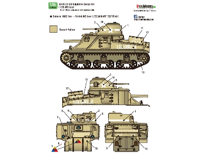 Us M3 Lee 'rulubelle' Decal Set - image 2