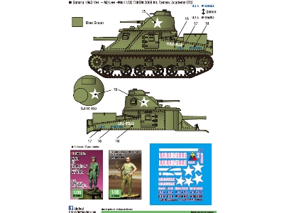 Us M3 Lee 'rulubelle' Decal Set - image 3