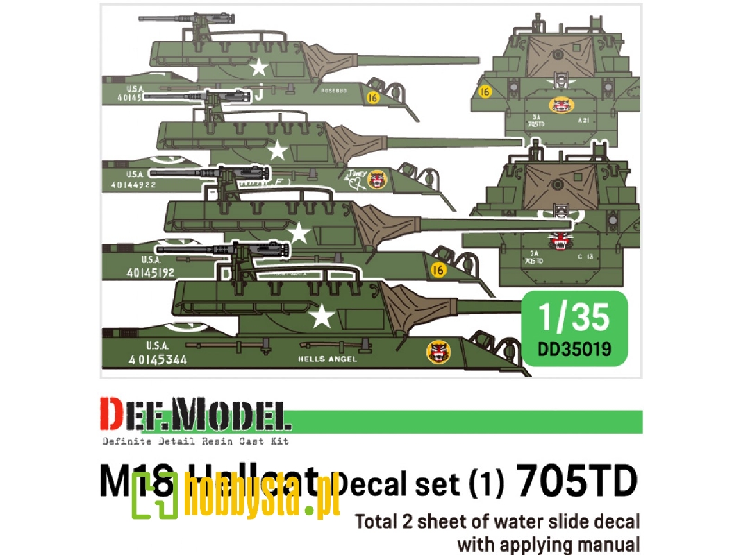 Wwii Us M18 Hellcat 705td Set - image 1