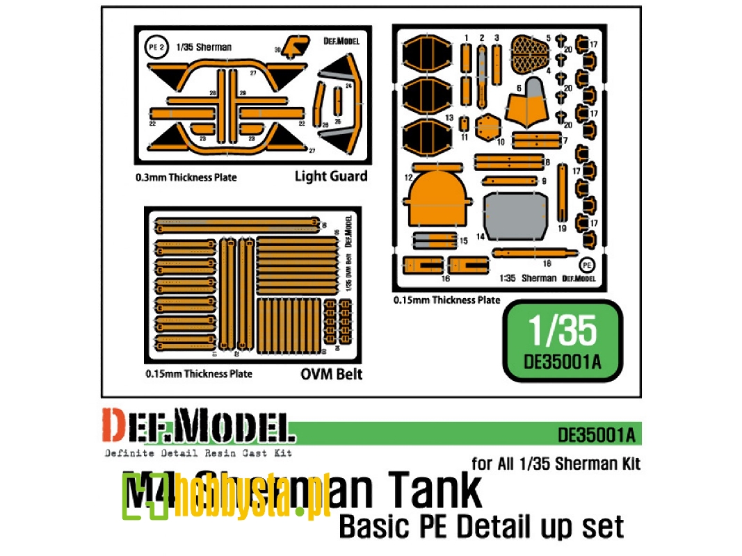 M4 Sherman Pe Detail Up Set - image 1