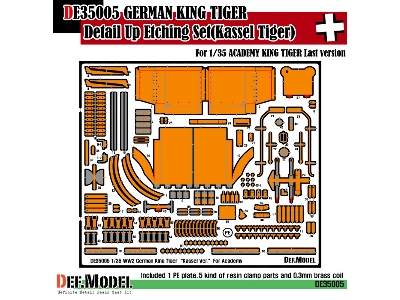 King Tiger Kassel Ver. Pe Set (For Academy 1/35) - image 1