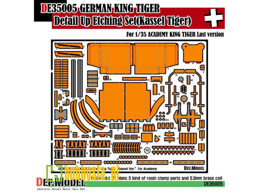 King Tiger Kassel Ver. Pe Set (For Academy 1/35) - image 1