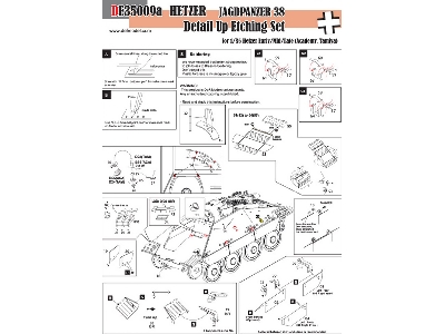 Hetzer Pe Full Detail Up Set (Early/Mid/Late) (For Academy/Tamiya 1/35) Restock - image 2