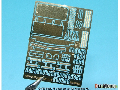 T-34/85 Pe Detail Up Set (For Academy/Tamiya/Zvezda 1/35) - image 3