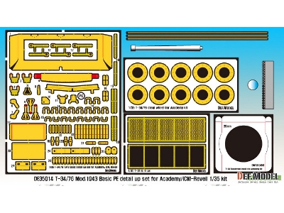 T-34/76 Pe Basic Detail Up Set (For Academy/Icm-revell 1/35) - image 2