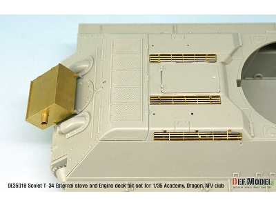 T-34 External Stove And Grill Detail Up Set (For Academy/Dragon 1/35) - image 6