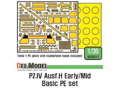 Pz.Iv Ausf.H Early/Mid Basic Pe Set (For Academy, Etc 1/35) - image 2