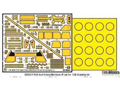 Pz.Iv Ausf.H Early/Mid Basic Pe Set (For Academy, Etc 1/35) - image 3