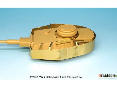 Pz.Iv Ausf.H Early/Mid Turret Schurzen Pe Set (For Academy, Etc 1/35) - image 7