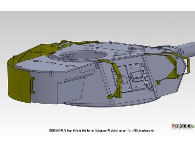 Pz.Iv Ausf.H Early/Mid Turret Schurzen Pe Set (For Academy, Etc 1/35) - image 10