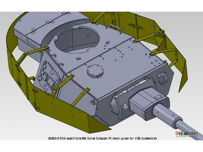 Pz.Iv Ausf.H Early/Mid Turret Schurzen Pe Set (For Academy, Etc 1/35) - image 11