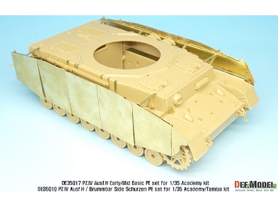 Pz.Iv Ausf.H Early/Mid Side Schurzen Pe Set (For Academy, Etc 1/35) - image 7