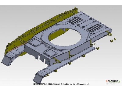 Pz.Iv Ausf.H Early/Mid Side Schurzen Pe Set (For Academy, Etc 1/35) - image 11