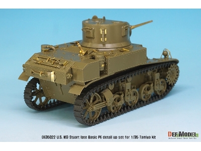 U.S. M3 Stuart Late Basic Pe Detail Up Set (For Tamiya, Academy 1/35) - image 7