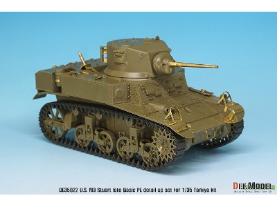 U.S. M3 Stuart Late Basic Pe Detail Up Set (For Tamiya, Academy 1/35) - image 8