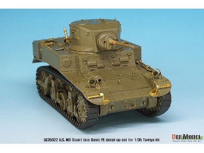 U.S. M3 Stuart Late Basic Pe Detail Up Set (For Tamiya, Academy 1/35) - image 9