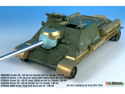 Su-100 Td Basic Pe Detail Up Set (For Zvezda New 1/35 Kit) - image 3