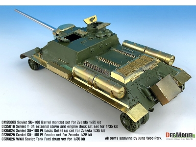 Su-100 Td Basic Pe Detail Up Set (For Zvezda New 1/35 Kit) - image 6