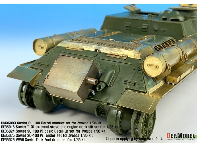 Su-100 Td Basic Pe Detail Up Set (For Zvezda New 1/35 Kit) - image 10