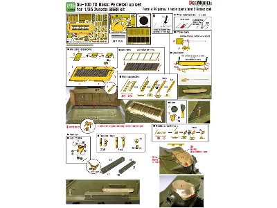 Su-100 Td Basic Pe Detail Up Set (For Zvezda New 1/35 Kit) - image 14