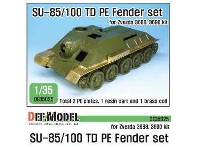 Su-85/100 Pe Fender Set (For Zvezda New 1/35 Kit) - image 1