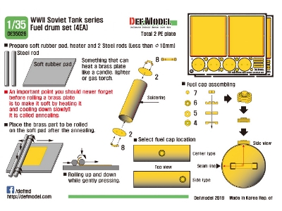 Wwii Soviet Tank Series Fuel Drum Set (4ea) (For 1/35 Kit) - image 5