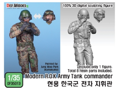 Modern Rok Army Tank Commander For K2 (Digital Camo Uniform) - image 1