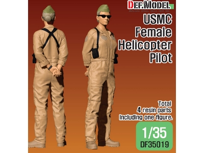 Usmc Female Helicopter Pilot Standing - image 1