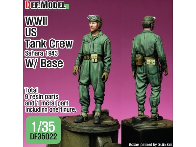 Ww2 Us Tank Crew Sahara 1943 W/ Base - image 1