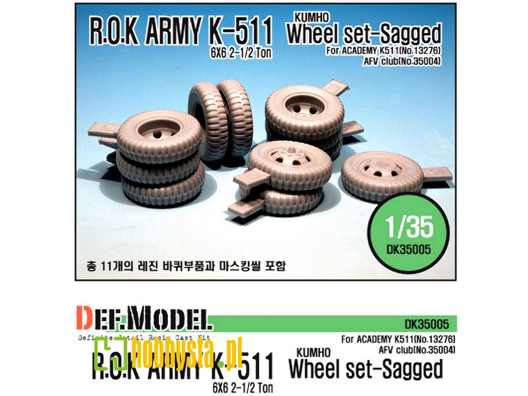 Rok Army K511/A1 Wheel Set (For Academy 1/35 K511) - image 1