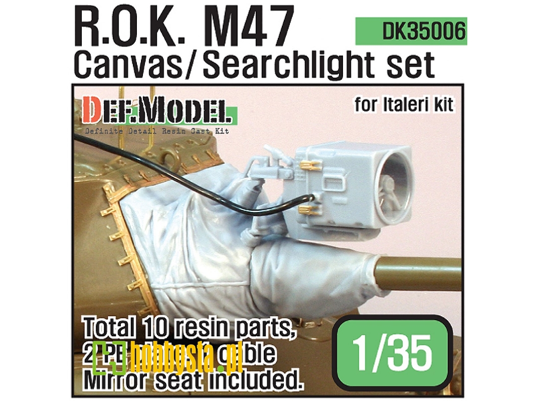 R.O.K M47 Patton Canvas/Searchlight Set (For Italeri 1/35) - image 1