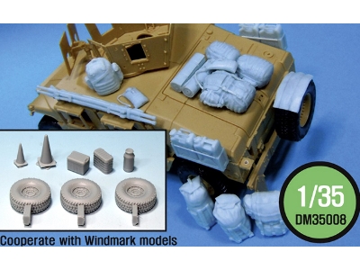 M1151 Hmmwv Stowage & Mt Tire Set (For Academy 1/35) - image 1