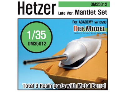 Hetzer Late Type Mantlet Set (For Academy 1/35) - image 1