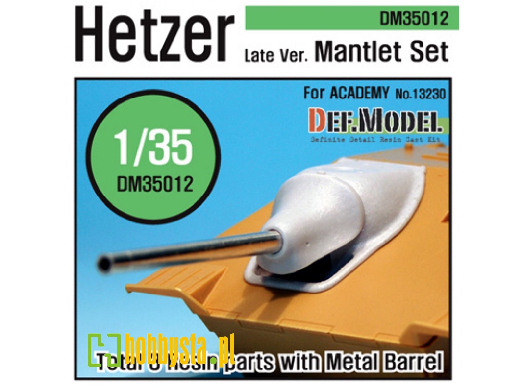 Hetzer Late Type Mantlet Set (For Academy 1/35) - image 1