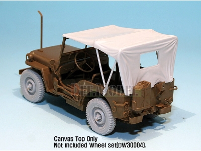 Canvas Top For Willys Mb 4x4 Truck (For Tamiya 1/35) - image 4
