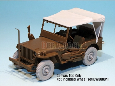 Canvas Top For Willys Mb 4x4 Truck (For Tamiya 1/35) - image 5