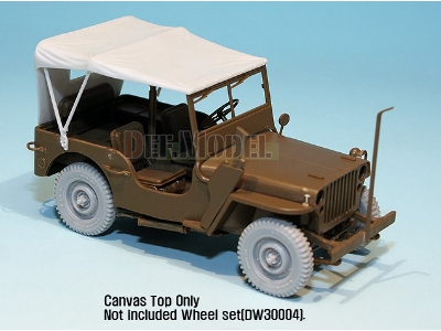 Canvas Top For Willys Mb 4x4 Truck (For Tamiya 1/35) - image 6