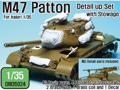 M47 Patton Detail Up Set (For Italeri 1/35) - image 1