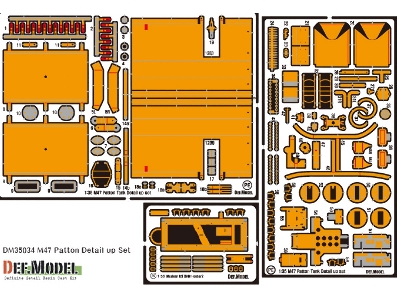 M47 Patton Detail Up Set (For Italeri 1/35) - image 2