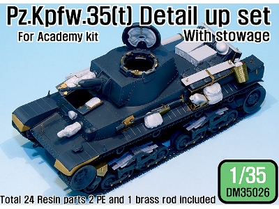 Pz.Kpfw.35(T) Detail Up Set With Stowage (For Academy 1/35) - image 1