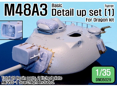 M48a3 Basic Detail Up Set (For Dragon 1/35) - image 1