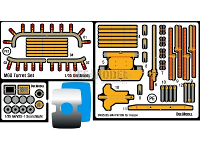 M48a3 Basic Detail Up Set (For Dragon 1/35) - image 2